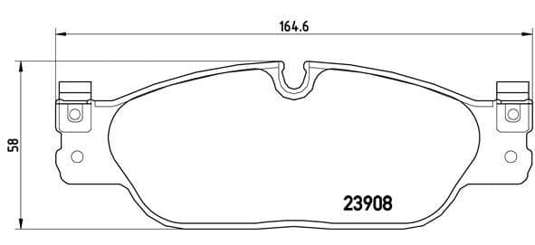 Bremžu uzliku kompl., Disku bremzes BREMBO P 36 021 1