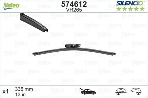 Stikla tīrītāja slotiņa VALEO 574612 1
