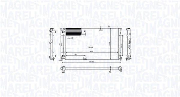 Radiators, Motora dzesēšanas sistēma MAGNETI MARELLI 350213213400 1