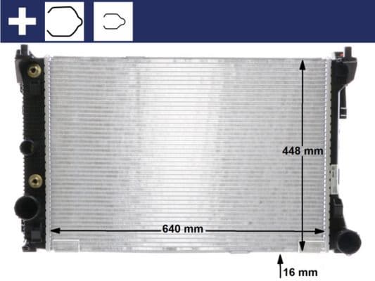 Radiators, Motora dzesēšanas sistēma MAHLE CR 988 000S 1