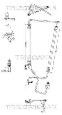 Hidrauliskā šļūtene, Stūres iekārta TRISCAN 8516 28006 1