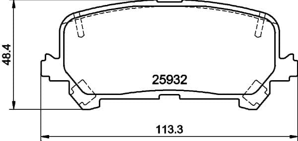 Bremžu uzliku kompl., Disku bremzes HELLA PAGID 8DB 355 040-461 1