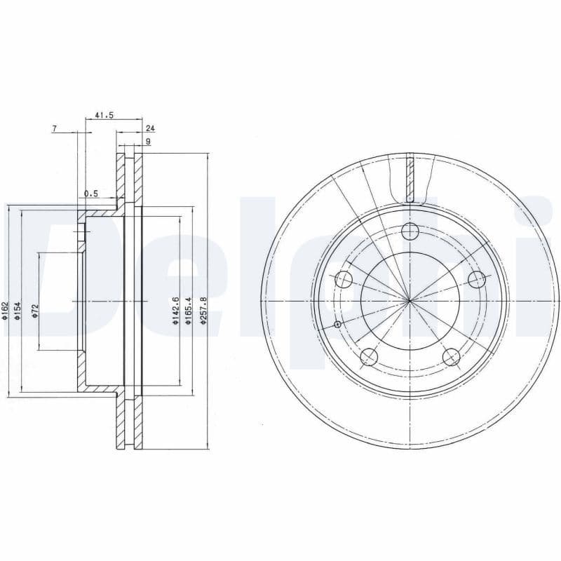 Bremžu diski DELPHI BG2779 1