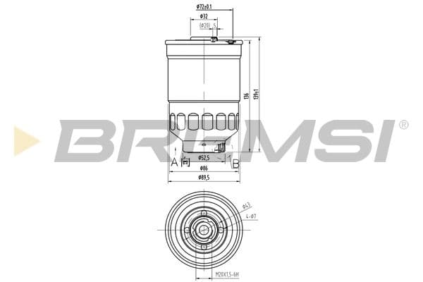 Degvielas filtrs BREMSI FE0797 1