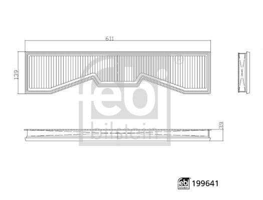 Gaisa filtrs FEBI BILSTEIN 199641 1