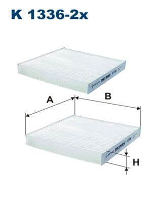 Filtrs, Salona telpas gaiss FILTRON K 1336-2x 1