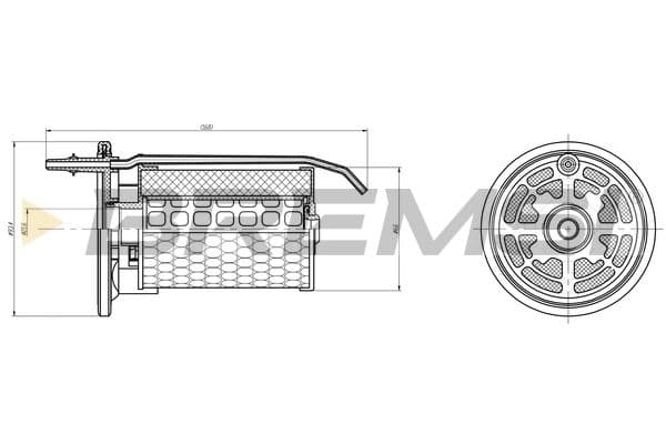 Degvielas filtrs BREMSI FE0363 1