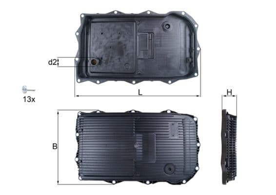 Eļļas vācele, Automātiskā pārnesumkārba MAHLE HX 184KIT 1