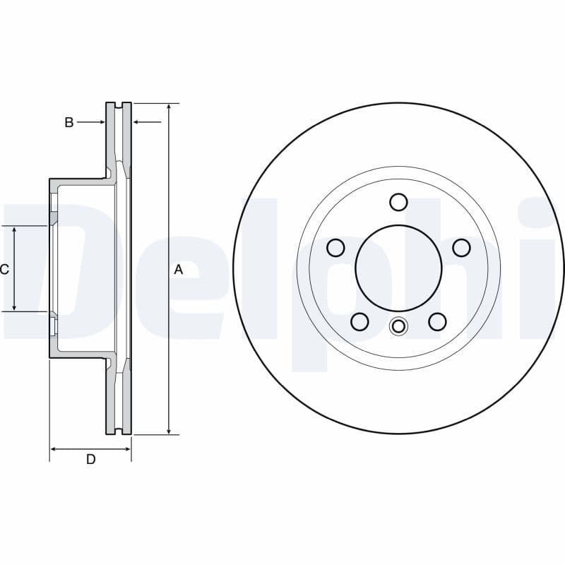 Bremžu diski DELPHI BG4645C 1