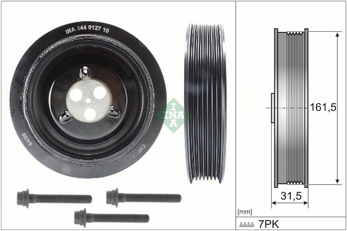 Piedziņas skriemelis, Kloķvārpsta Schaeffler INA 544 0127 20 1