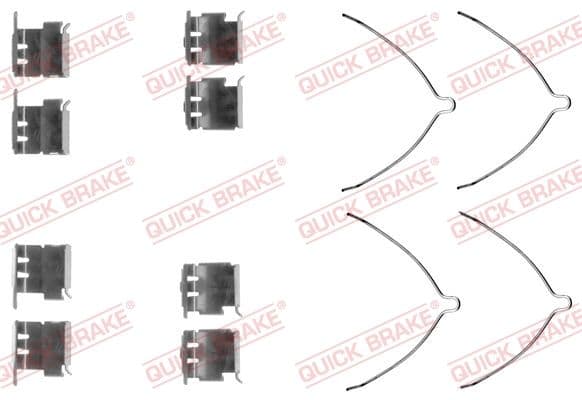 Piederumu komplekts, Disku bremžu uzlikas QUICK BRAKE 109-1289 1