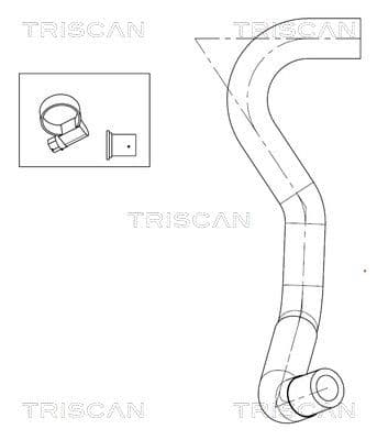Hidrauliskā šļūtene, Stūres iekārta TRISCAN 8516 11023 1