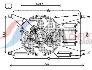 Ventilators, Motora dzesēšanas sistēma AVA Clever Choice FD7556 1