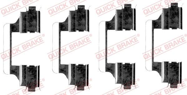 Piederumu komplekts, Disku bremžu uzlikas QUICK BRAKE 109-1656 1