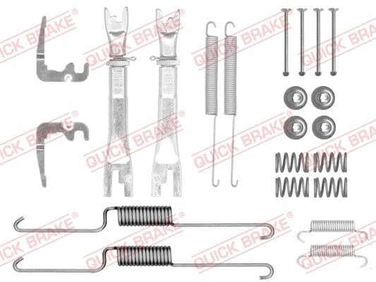 Piederumu komplekts, Bremžu loki QUICK BRAKE 105-0026X-02S 1