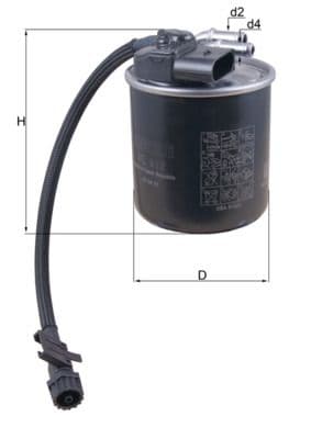 Degvielas filtrs MAHLE KL 912 1