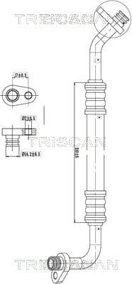 Augst-/Zemspiediena cauruļvads, Gaisa kond. sist. TRISCAN 9010 28002 1