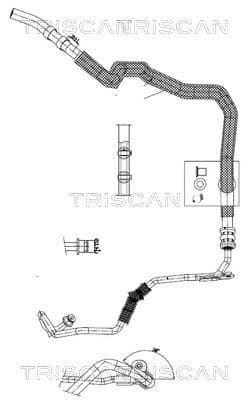 Hidrauliskā šļūtene, Stūres iekārta TRISCAN 8516 29088 1