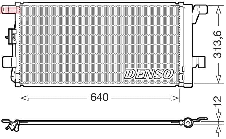 Kondensators, Gaisa kond. sistēma DENSO DCN02049 1