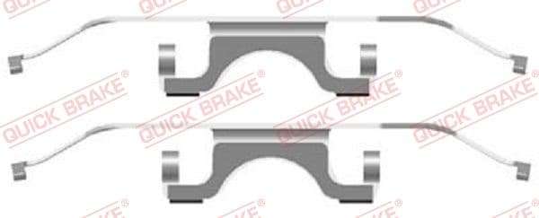 Piederumu komplekts, Disku bremžu uzlikas QUICK BRAKE 109-1702 1