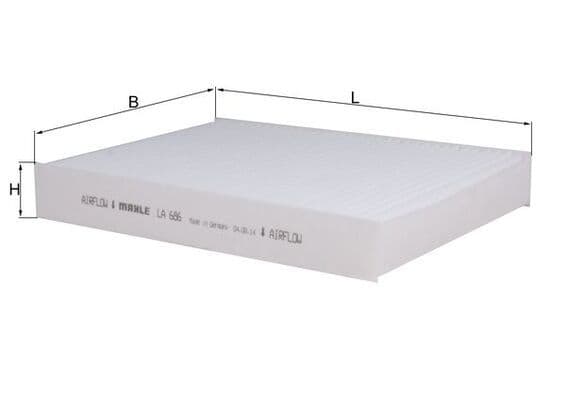 Filtrs, Salona telpas gaiss KNECHT LA 686 1