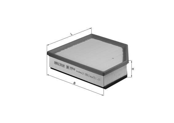 Gaisa filtrs MAHLE LX 1593/2 1