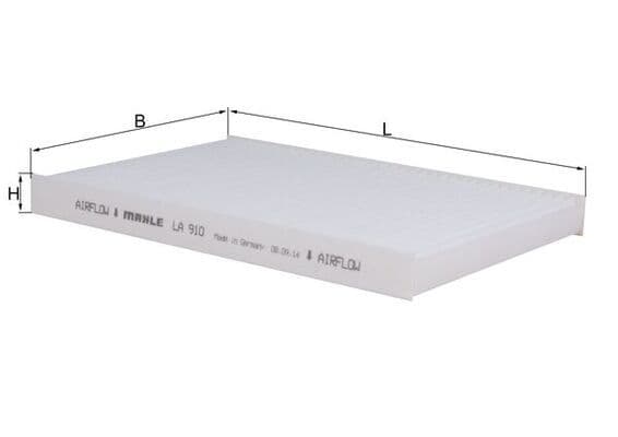 Filtrs, Salona telpas gaiss KNECHT LA 910 1