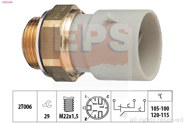 Termoslēdzis, Radiatora ventilators EPS 1.850.649 1