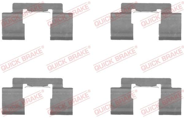 Piederumu komplekts, Disku bremžu uzlikas QUICK BRAKE 109-1732 1