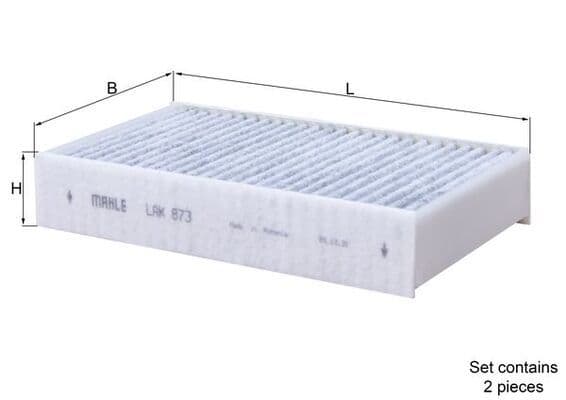 Filtrs, Salona telpas gaiss KNECHT LAK 873/S 1