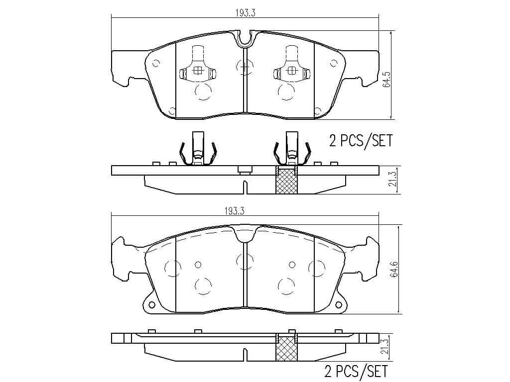 Bremžu uzliku kompl., Disku bremzes BREMBO P50109NX 1