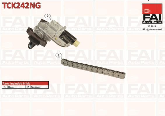 Sadales vārpstas piedziņas ķēdes komplekts FAI AutoParts TCK242NG 1
