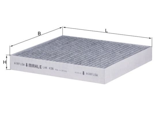Filtrs, Salona telpas gaiss KNECHT LAK 436 1