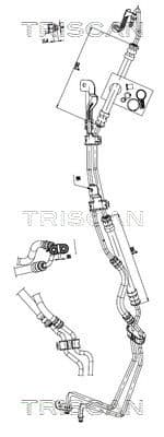 Hidrauliskā šļūtene, Stūres iekārta TRISCAN 8516 16008 1