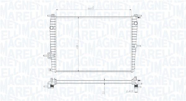 Radiators, Motora dzesēšanas sistēma MAGNETI MARELLI 350213199300 1
