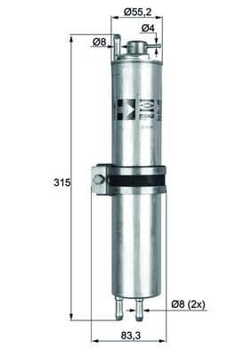 Degvielas filtrs KNECHT KLH 12 1