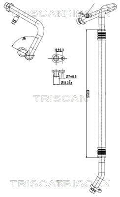 Augst-/Zemspiediena cauruļvads, Gaisa kond. sist. TRISCAN 9010 10022 1
