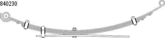 Lāgu atsperes lokšņu komplekts CS Germany 10.840.230.00 1