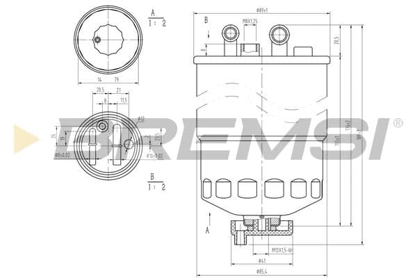 Degvielas filtrs BREMSI FE0372 1