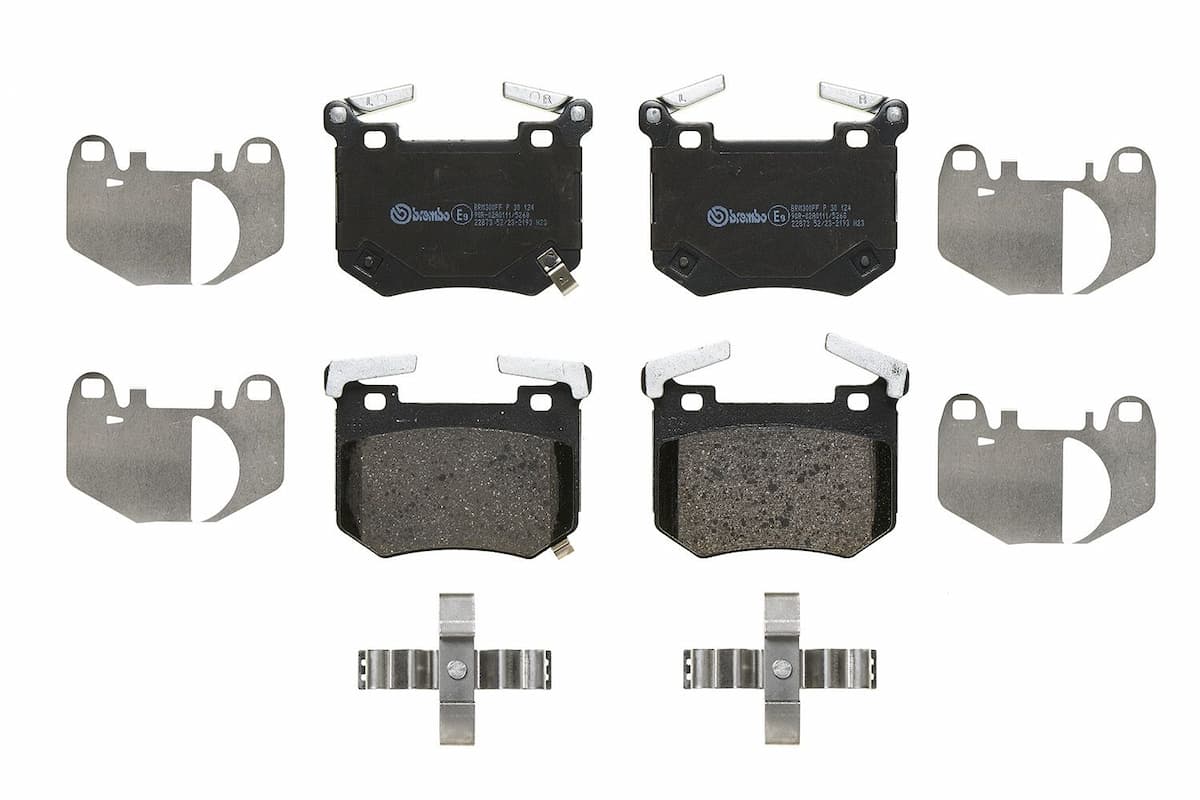 Bremžu uzliku kompl., Disku bremzes BREMBO P 30 124 1