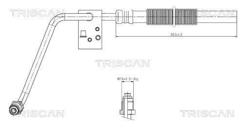 Hidrauliskā šļūtene, Stūres iekārta TRISCAN 8516 29066 1