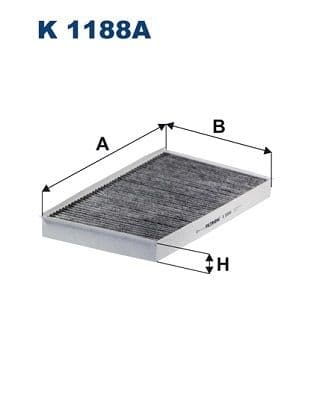 Filtrs, Salona telpas gaiss FILTRON K 1188A 1