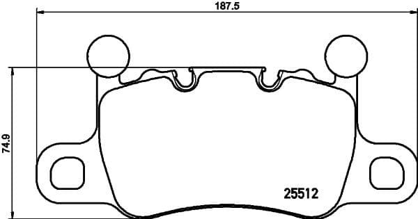 Bremžu uzliku kompl., Disku bremzes BREMBO P 65 038 1