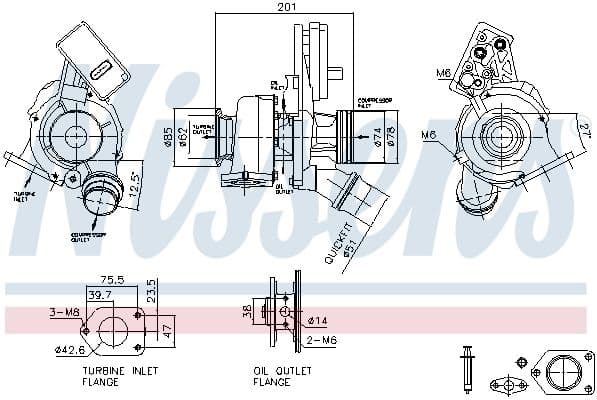 Kompresors, Turbopūte NISSENS 93519 1