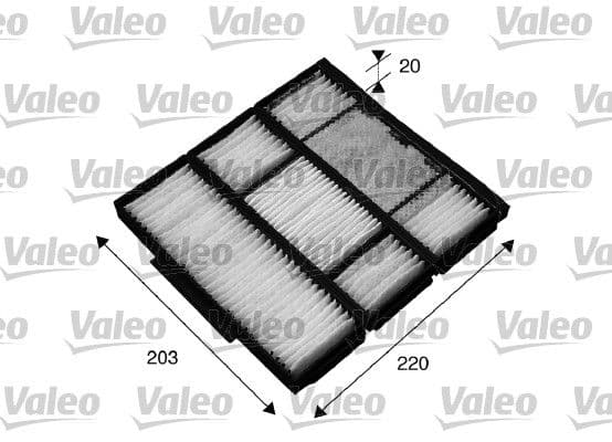 Filtrs, Salona telpas gaiss VALEO 715565 1
