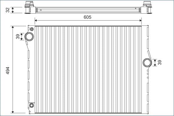 Radiators, Motora dzesēšanas sistēma VALEO 701172 1